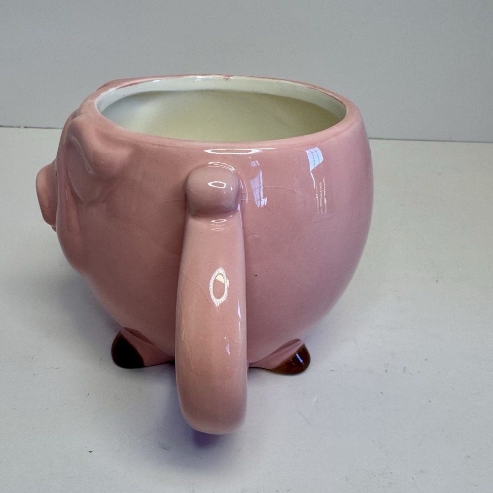 3D Pig Coffee Mug Tea Cup Whimsical Farmhouse Gift - Picture 3 of 9